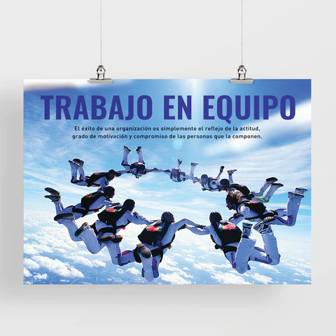 Trabajo en equipo (Afiches modernos)