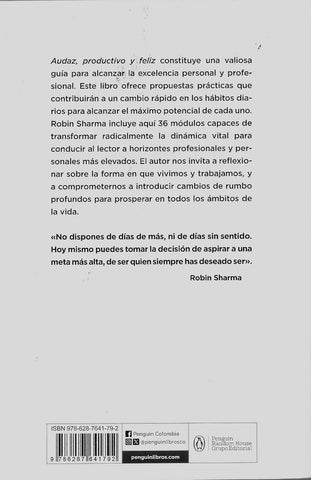Audaz. Productivo y Feliz - Robin Sharma