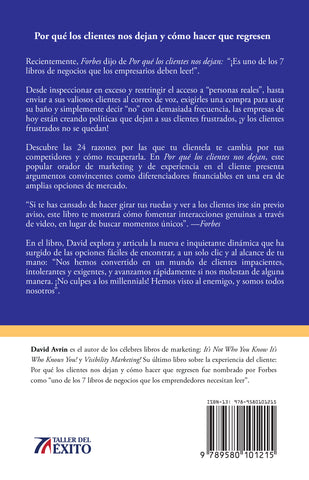 Por qué los clientes nos dejan y cómo hacer que regresen